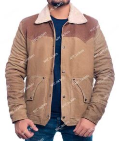 John Dutton Yellowstone Shearling Jacket