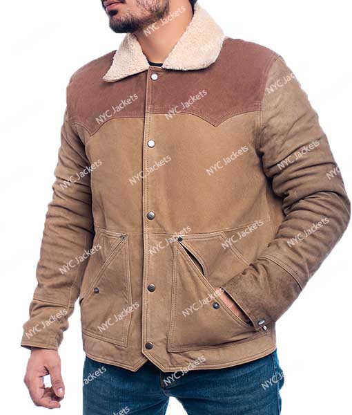 John Dutton Yellowstone Shearling Jacket