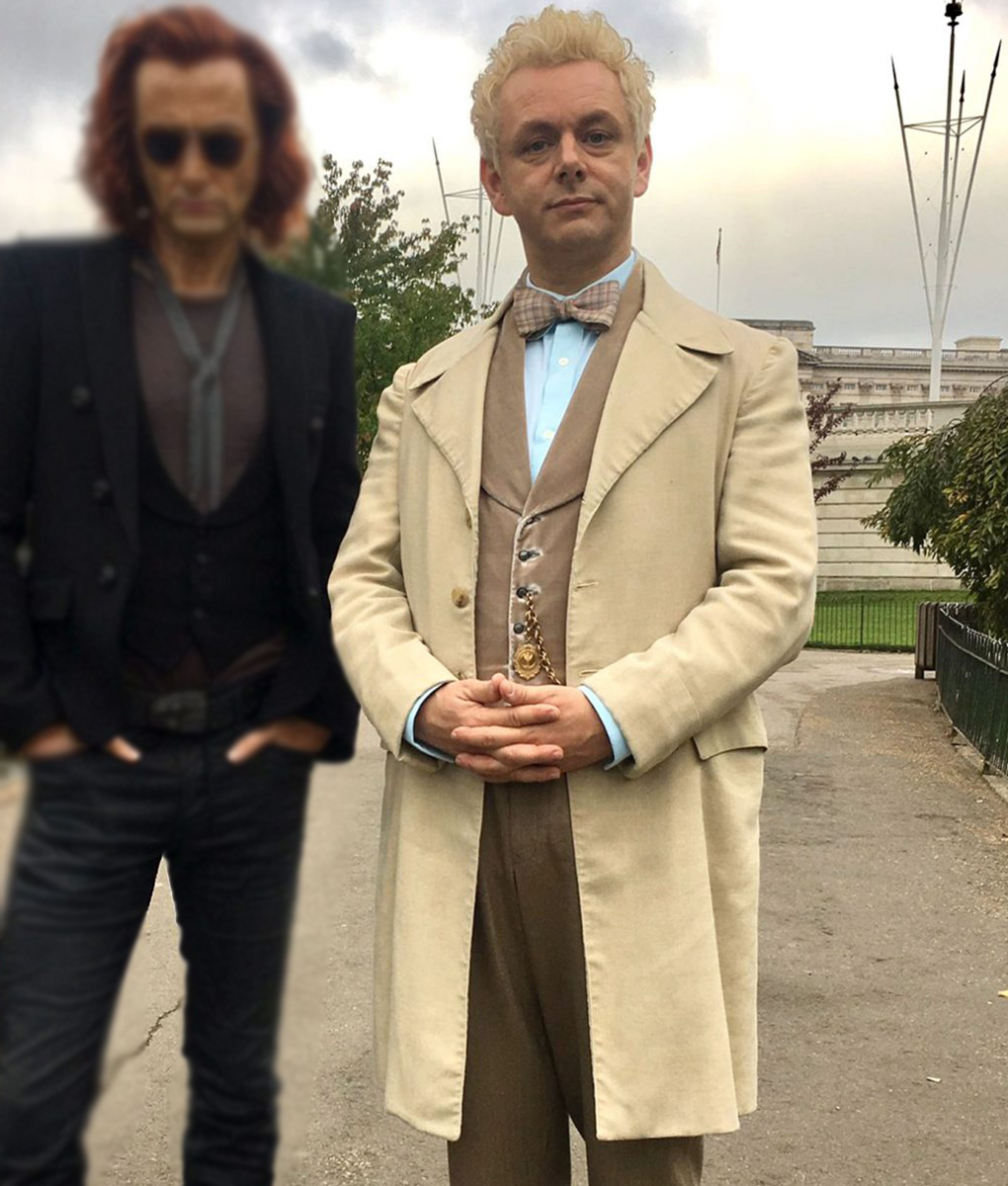 Good Omens Michael Sheen Trench Coat