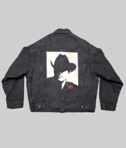 Marlboro Man Denim Jacket | Wild West Black Jacket With Free