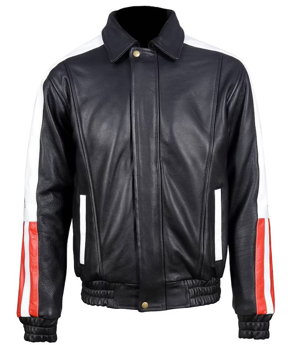 Selena Gomez USA American Flag Jacket | Black Leather Jacket