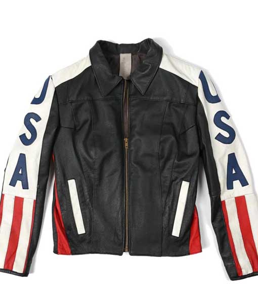Selena Gomez USA American Flag Jacket