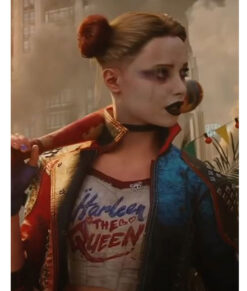 Harley Quinn Motorcycle Jacket - Harley Quinn Suicide Squad Jacket | Women's Leather Biker Jacket - Front View