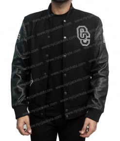 Opening Ceremony Black Varsity Jacket | NycJackets With Free Shipping