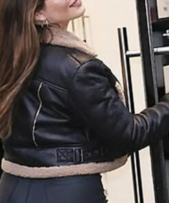 Kelly Brook Leather Jacket
