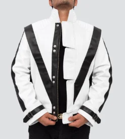 MJ Thriller White Jacket-Front