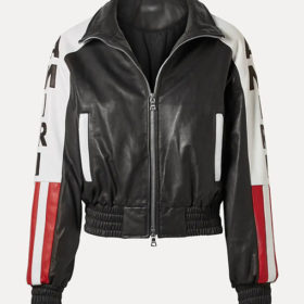 Power Book II Ghost S01 Episode 3 Amiri Flag Leather Jacket
