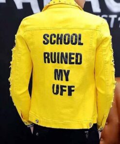 School Ruined My Uff Denim Jacket