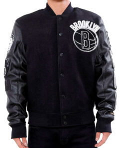 Brooklyn Nets Mens Varsity Jacket