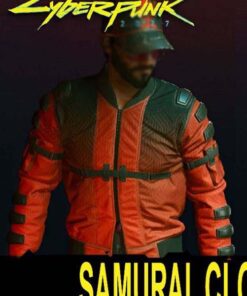 Samurai Cyberpunk 2077 Bomber Jacket