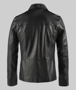 Damon Salvatore The Vampire Diaries Leather Jacket-Back
