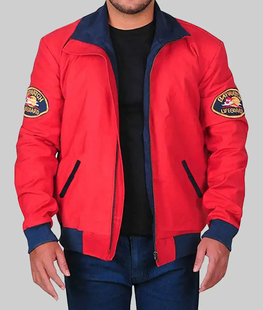 David Hasselhoff Baywatch Jacket-Front View
