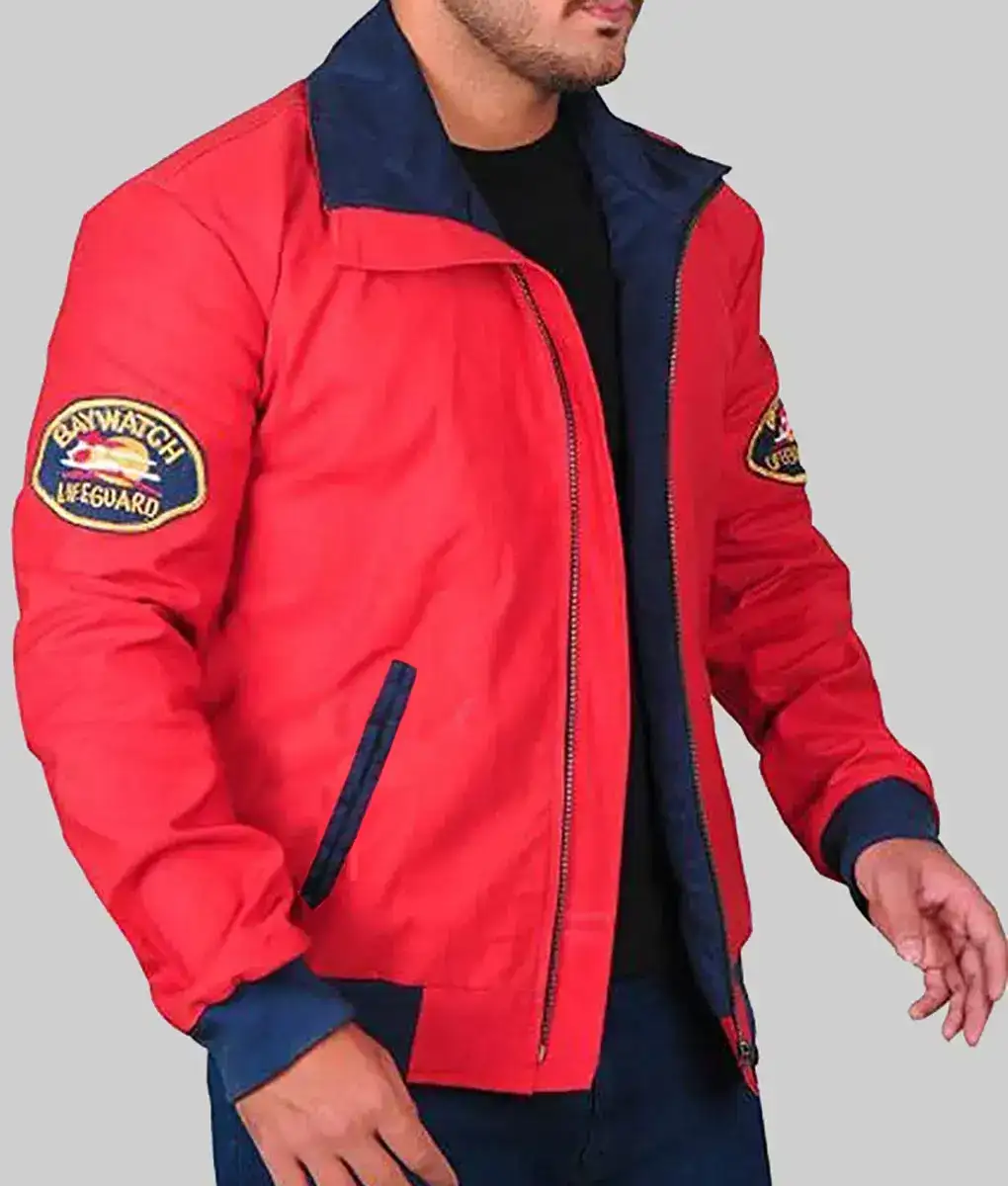 David Hasselhoff Baywatch Jacket-Side View