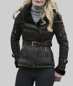 Emma Swan Once Upon a Time Leather Jacket-Front View