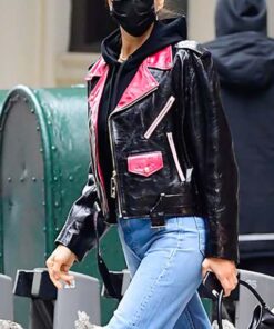 NYC Irina Shayk Leather Jacket