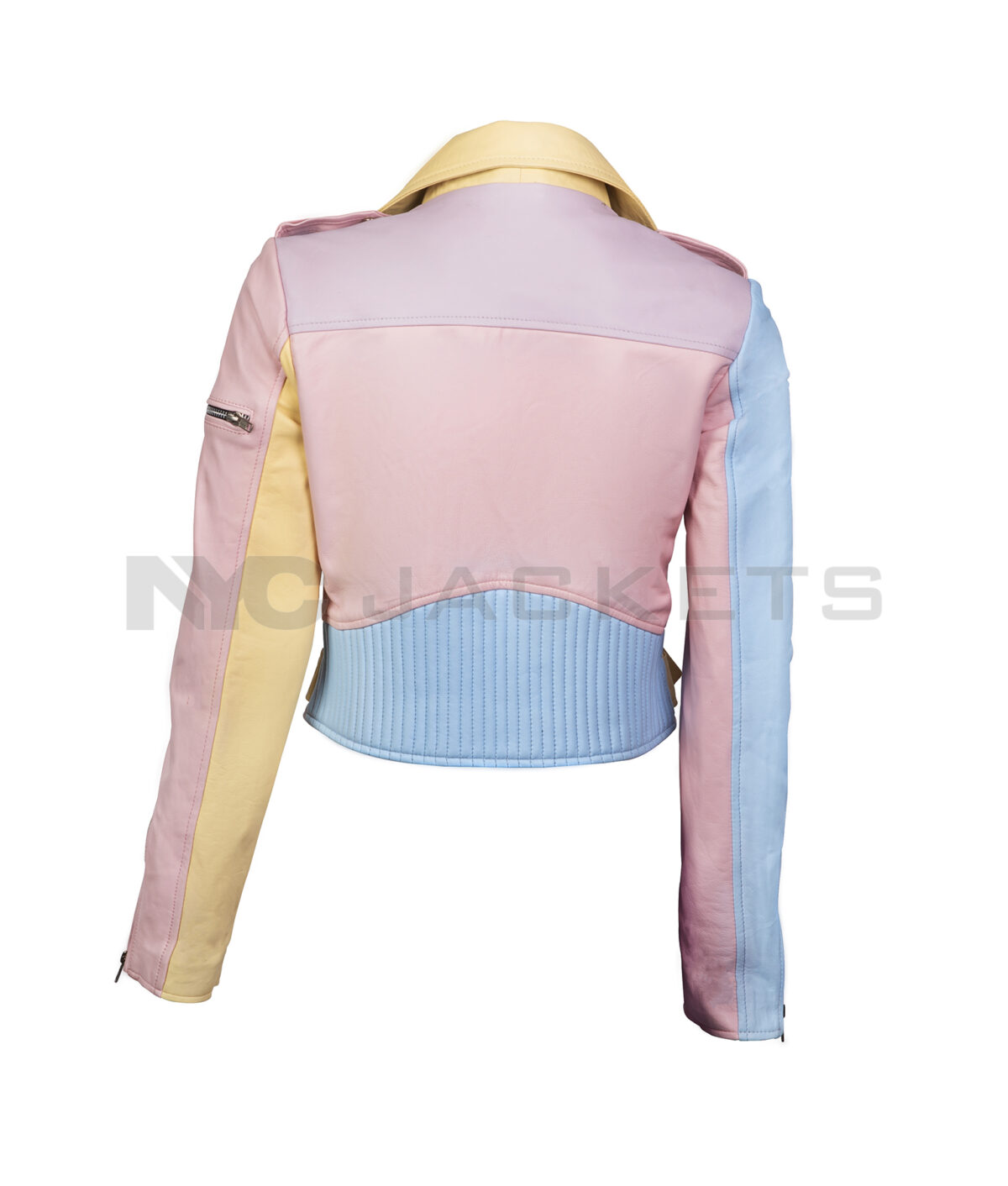 Women’s Rainbow Pastel Moto Jacket