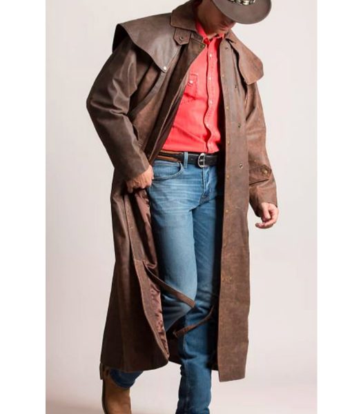 Montgomery Cowboy Leather Coat