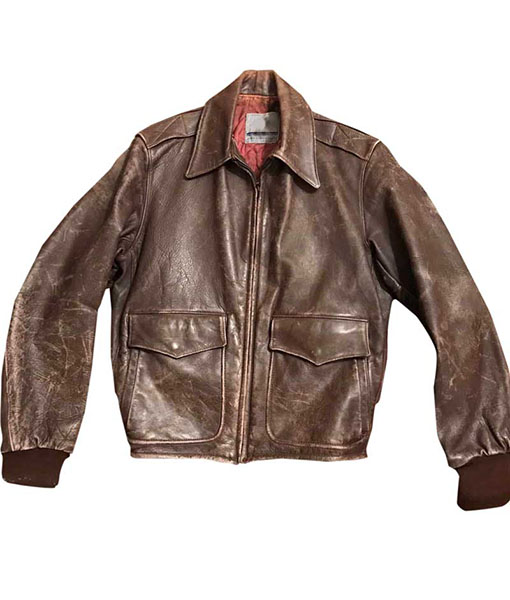Men's 1950s Style Brown Bomber Jacket