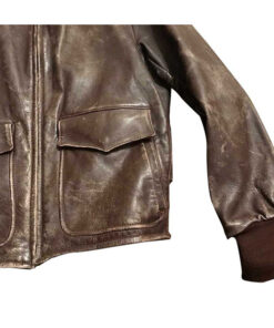 Men's 1950s Style Brown Bomber Jacket