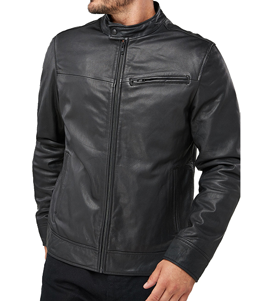 Fredrick Black Leather Jacket