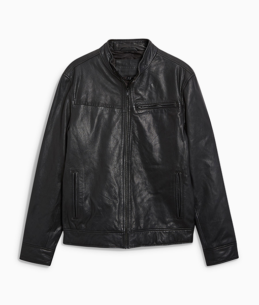 Fredrick Black Leather Jacket
