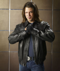Jake Stone The Librarians Leather Jacket