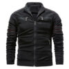 Men's Slim Fit Leather Cafe Racer Jacket