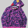 Purple Bape Hoodie-Front
