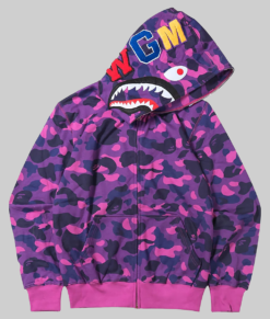 Purple Bape Hoodie-Front
