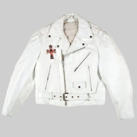 【Rosen Kreuz】leather jacket Guns N Roses Axl Rose White Leather Jacket - Nycjackets