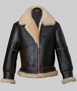 Orban Men's Black B-3 Bomber Leather Jacket