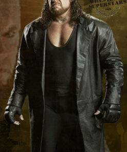 The Undertaker Long Leather Coat