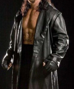 The Undertaker Long Leather Coat