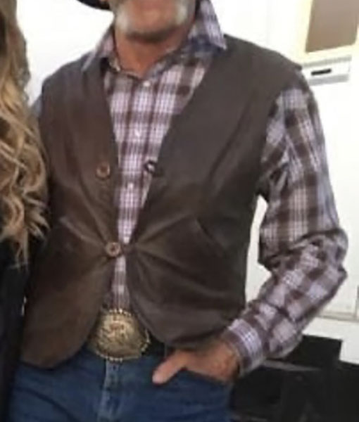 Lloyd Brown Cowboy Leather Vest