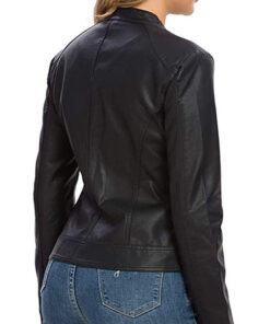 Womens Black leather Jacket