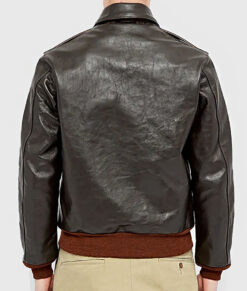 ジャケット・アウター A-2type Leather Jacket Dark Brown M Roco Men's Dark Brown A-2 Bomber Leather Jacket | NYC Jackets