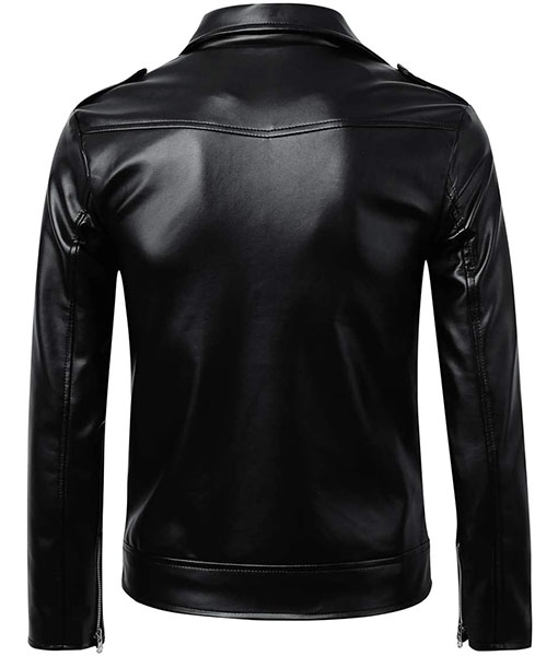 Butler Black Shining Leather Jacket
