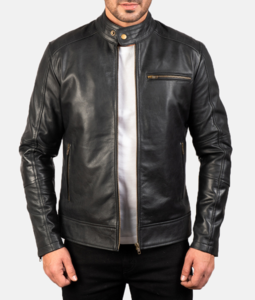 Collin's Black Leather Jacket