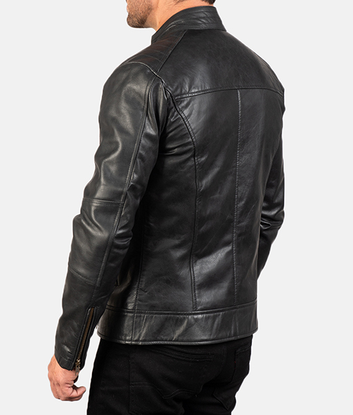 Collin's Black Leather Jacket