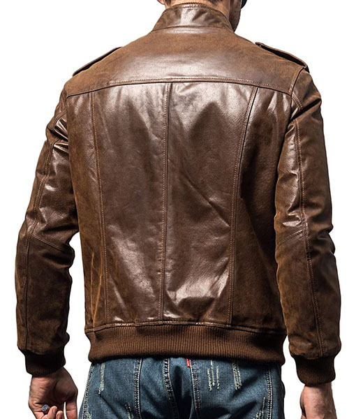 Evan Brown Motorcycle Leather Jacket