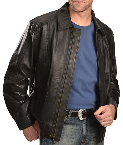 Hobert Black Premium Leather Jacket