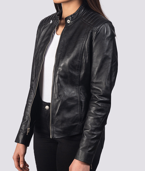 Kristi Black Leather Jacket