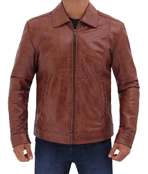 Maxwell Classic Brown Leather Jacket