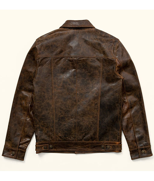 Omer Brown Leather Jacket