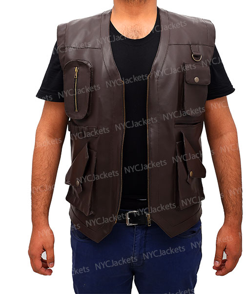Owens’s Jurassic World Brown Leather Vest
