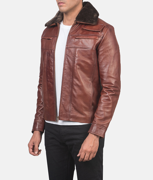 Raymond Faux Fur Leather Jacket