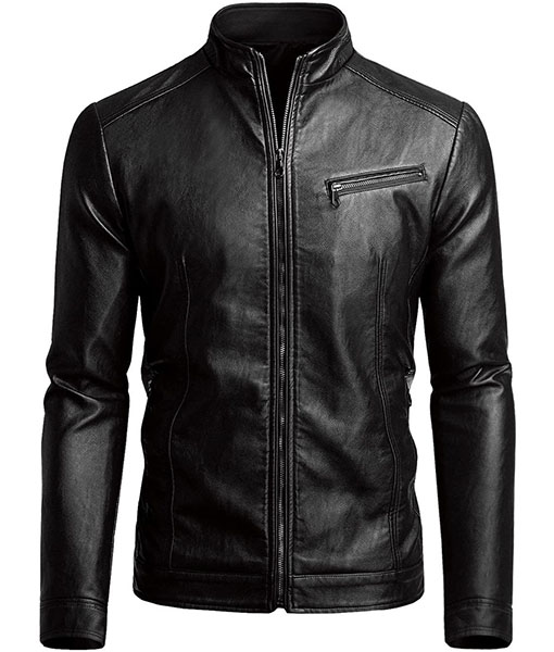 Richard Casual Slim Fit Leather Jacket