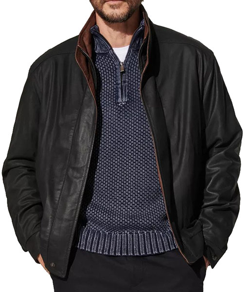 Samual Classic Black Leather Jacket