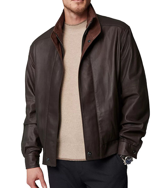 Samual Classic Choco Brown Leather Jacket