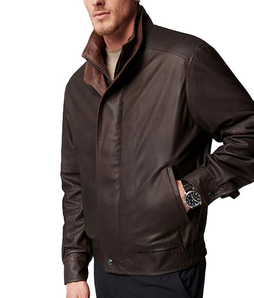 Samual Classic Choco Brown Leather Jacket